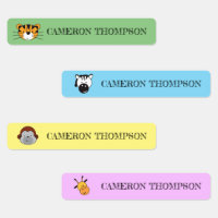 Ilustraciones de animales de safari en escuelas pe