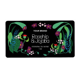 Etiquetas ilustradas para botellas de papel