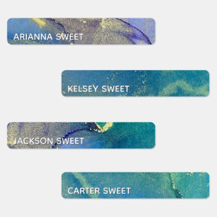 Etiquetas Impermeable de tinta de alcohol de abstracto multi