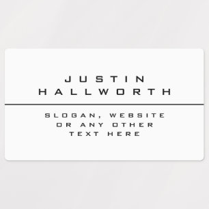 Etiquetas Impermeable en blanco y negro de estilo único