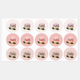 Etiquetas impermeables para alimentos personalizad