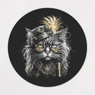 Etiquetas Impresionante gato steampunk