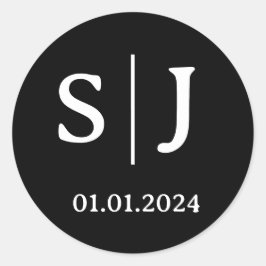 Etiquetas iniciales de la pareja de bodas | Evento