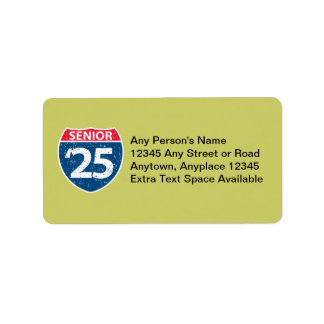 Etiquetas Interstate Senior '25