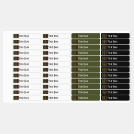 Etiquetas Ireland Art Deco Flag | Custom Iron-On Name Label