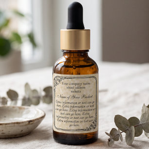 Etiquetas Jabón de estilo vintage y cosméticos estilo pergam