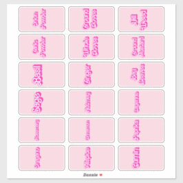 Etiquetas Jar de hierbas y especias