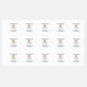 Etiquetas Jugos y sacudidas sitio web de negocios de restaur