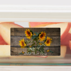 Etiquetas Junta de Barniz de Mariposas Rusas Sunflower