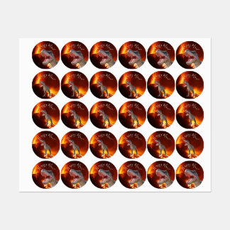 Etiquetas Jurásicas Mundiales de Dinosaurios