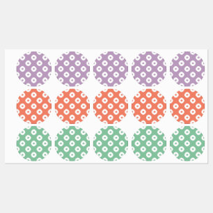Etiquetas "Kanoko" Fawn Spot Pattern White