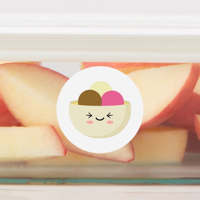 Etiquetas Kawaii Ice Cream (Fijada)