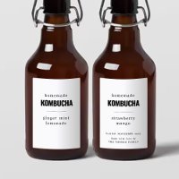 Etiquetas Kombucha caseras