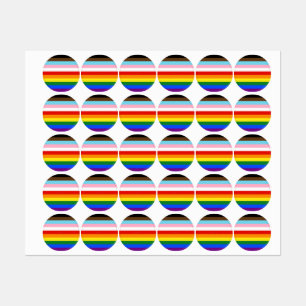 Etiquetas La bandera del orgullo de once franjas de Slippery