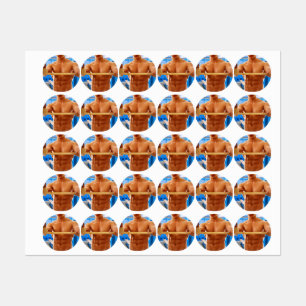 Etiquetas La camiseta sin mangas de SlipperyJoe hombre muscu
