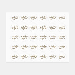 Etiquetas La tipografía moderna del oro gracias