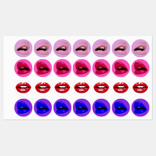 Etiquetas Labios clasificados Hierro-En remiendo