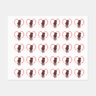 ETIQUETAS LABRADOR RETRIEVER HEART
