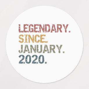 Etiquetas Legendario desde enero de 2020