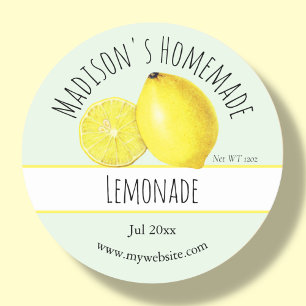 Etiquetas Lemonade Caseras