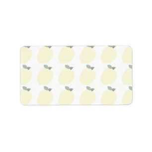 Etiquetas Lemons (etiquetas Gift/Jar/Address/Name)