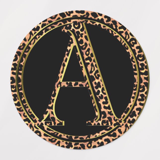 Etiquetas Leopardo (Diseño 3)