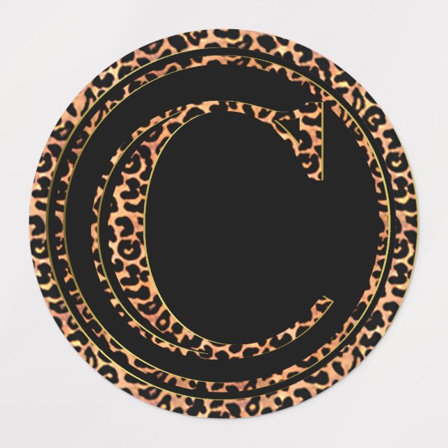 Etiquetas Leopardo C (Diseño 3)