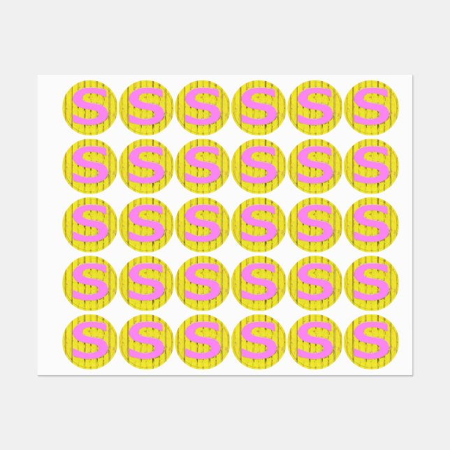 Etiquetas Letra s (Hoja)