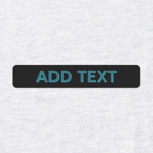 Etiquetas Letras editables con sombra de caída