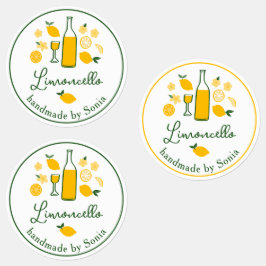 Etiquetas Limoncello Lemonade Lemon Handmade Craft PERSONALI