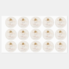 Etiquetas Lion Baby Shower Labels