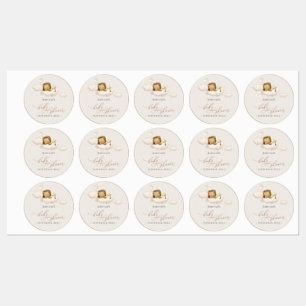 Etiquetas Lion Baby Shower Labels
