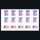 Etiquetas Lion of Judah, Jesus is King of Kings<br><div class="desc">Embrace your core values ​​with meaningful Christian Sikers USA packages. It's designed for the woman who finds strength in her faith and prides herself on loving Jesus first. "She also loves America, her heritage." If you want to customize or change the image, it's easy and simple. It only takes 3...</div>