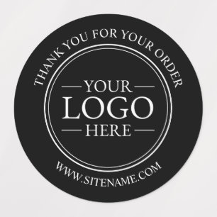 Etiquetas Logotipo comercial de personalizado Gracias