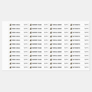 Etiquetas Logotipo de maquillaje Brillo de brillo Balm Masca