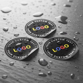Etiquetas Logotipo empresarial personalizado 30, Calcomanías