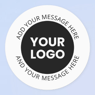 Etiquetas Logotipo empresarial y texto editable impermeable