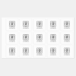 Etiquetas Logotipo personalizado | Branding corporativo mini