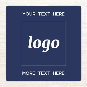 Etiquetas Logotipo simple con azul de la Marina de Negocios