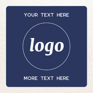 Etiquetas Logotipo simple con azul de la Marina de Negocios 