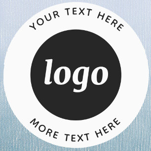 Etiquetas Logotipo simple con ropa de negocio de texto