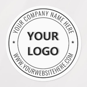 Etiquetas Logotipo y texto del personalizado - Negocios prom