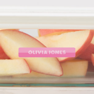 Etiquetas Los niños rosan morado personalizado para volver a