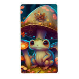 Etiquetas mágicas de regalo de rana de hongos