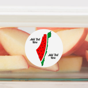 Etiquetas Mapa de Palestina sandía símbolo de la libertad