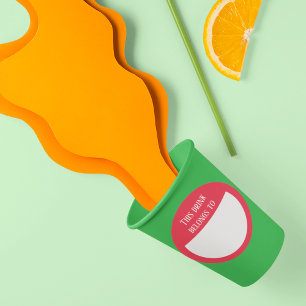 Etiquetas Marcador de Bebida Nombre Fiesta