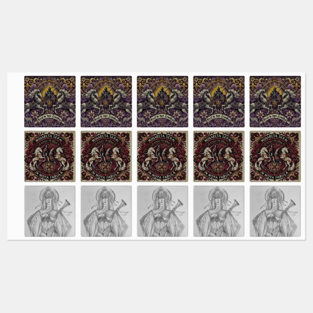 Etiquetas medievales (Hoja)