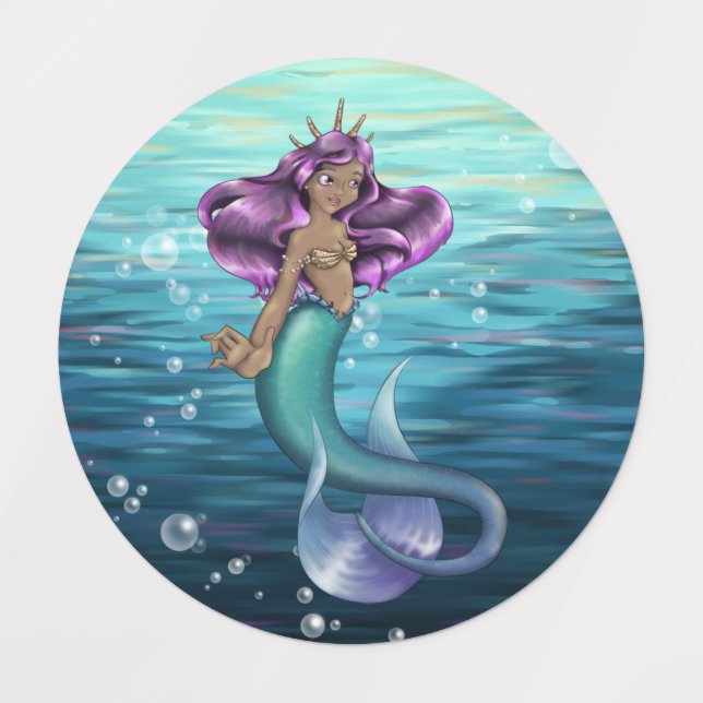 Etiquetas Mermaid Iole (Diseño 1)