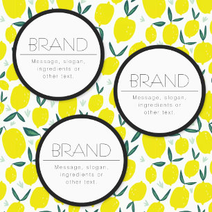 Etiquetas Minimalista a prueba de agua de estilo