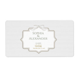 Etiquetas Minimalistas para Recuerdos de Boda
